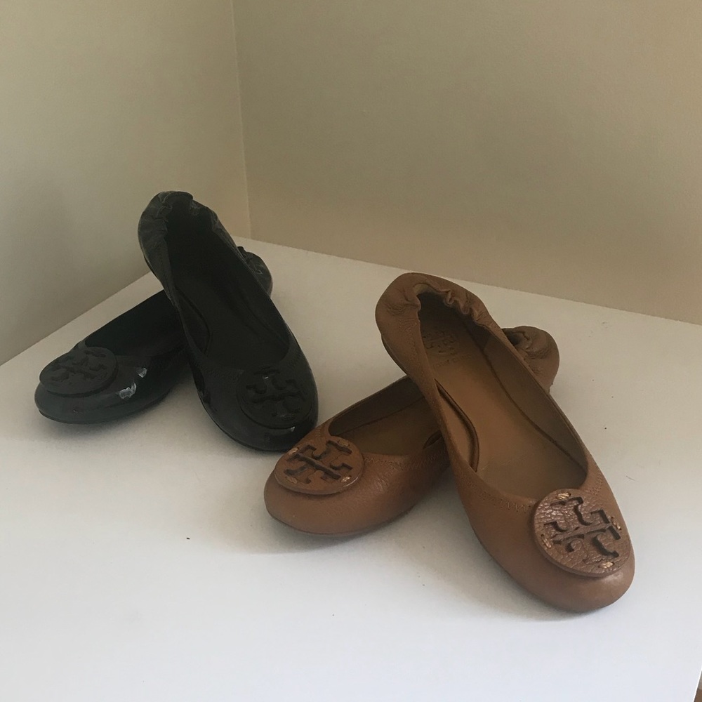 2 Pairs of Tory Burch Flats size 6